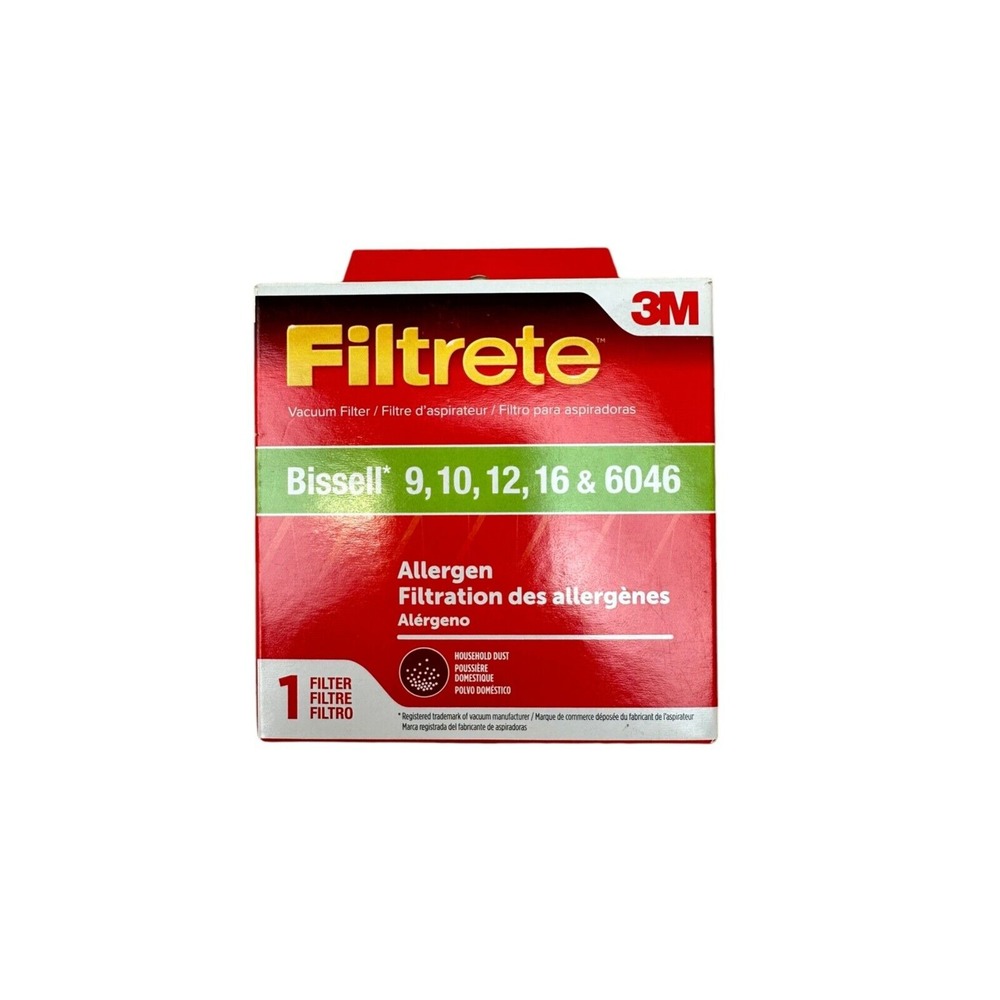 1 FILTRETE VACUUM FILTER‎ BISSELL 9,10,12,16 & 6046 66809C